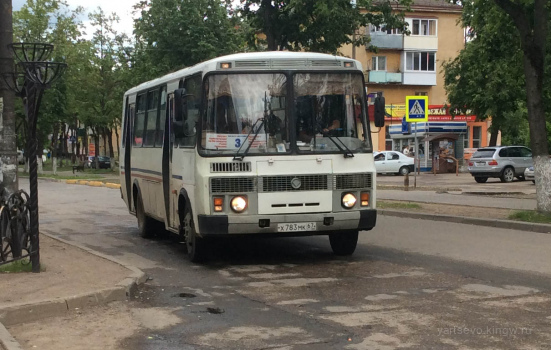 Автобус № 3 ХБК - Пронькино Ярцево